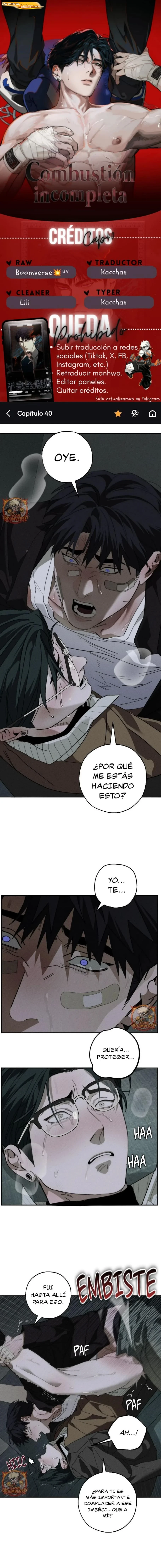 Combustión incompleta Capítulo 40 - página 1