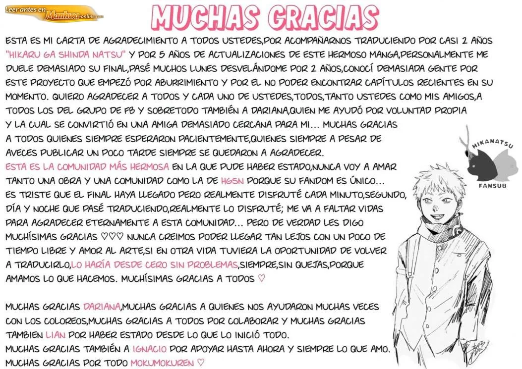 El verano en que Hikaru murió Capítulo 51 Completo - página 40