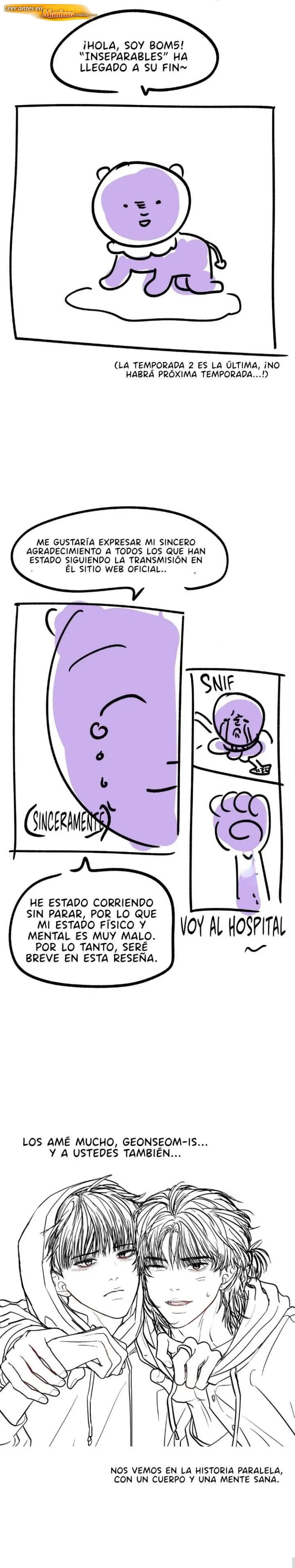 Inseparables Capítulo 69.5 Notas - página 1