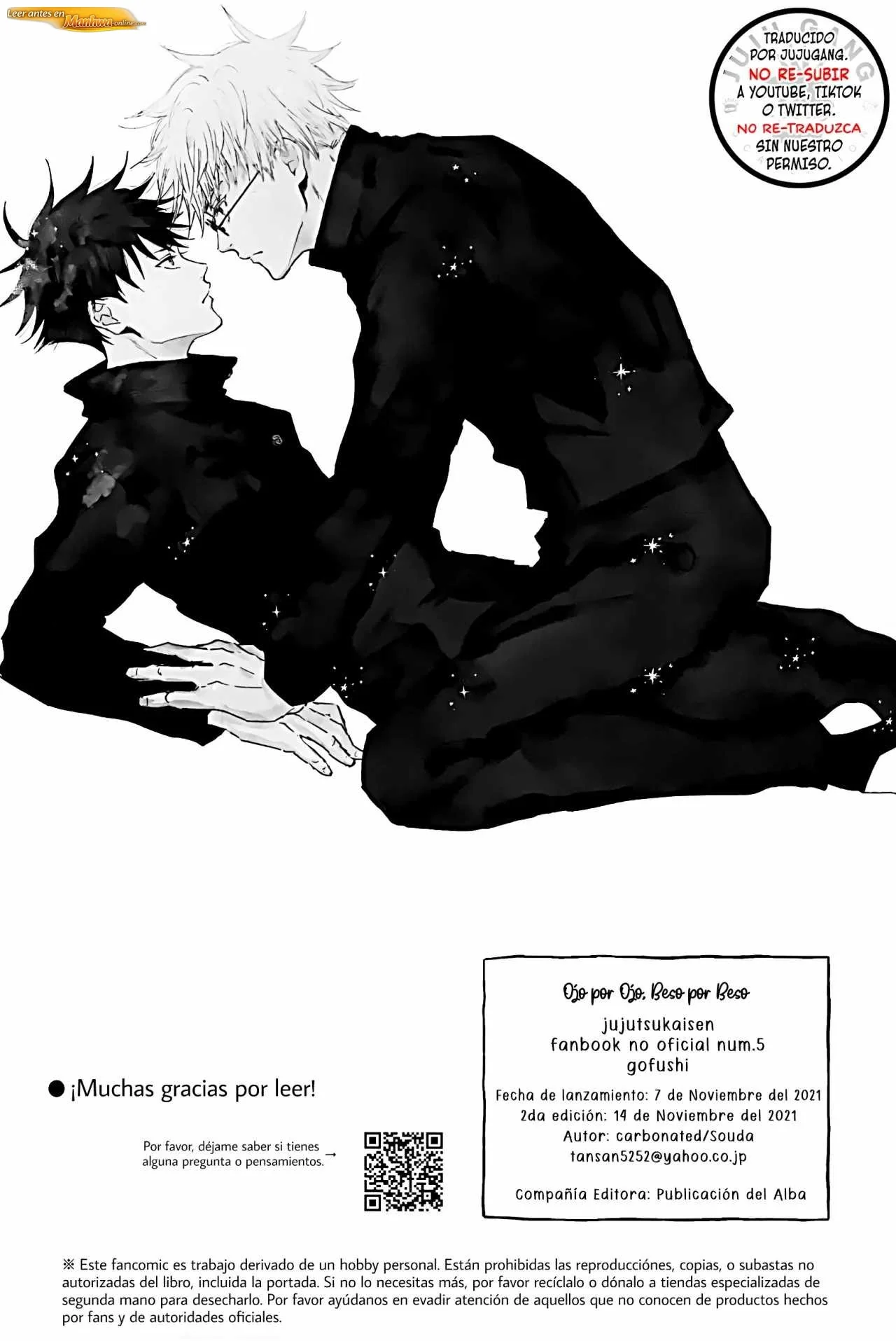 Jujutsu Kaisen Doujinshis +18 BL Jujutsu Kaisen dj - An Eye for an Eye, a Kiss for a Kiss - página 25