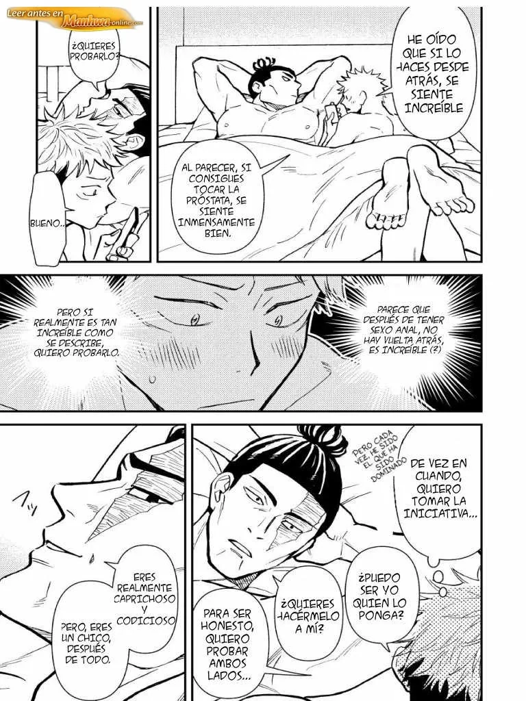 Jujutsu Kaisen Doujinshis +18 BL Jujutsu Kaisen dj – Chou Shinyuu Dakara Sekkusu Mo Suru - página 18