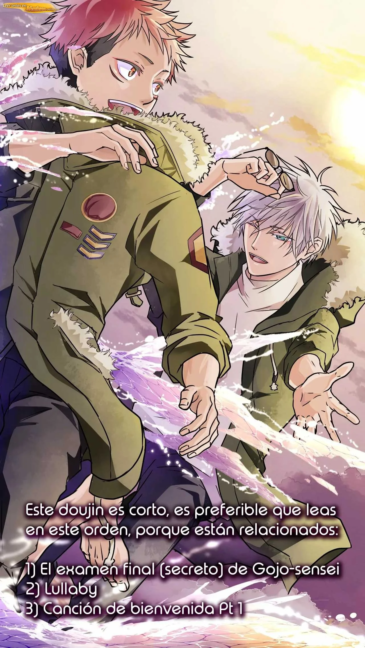Jujutsu Kaisen Doujinshis +18 BL Jujutsu Kaisen dj – El Examen Final (SECRETO) de Gojo-sensei - página 1