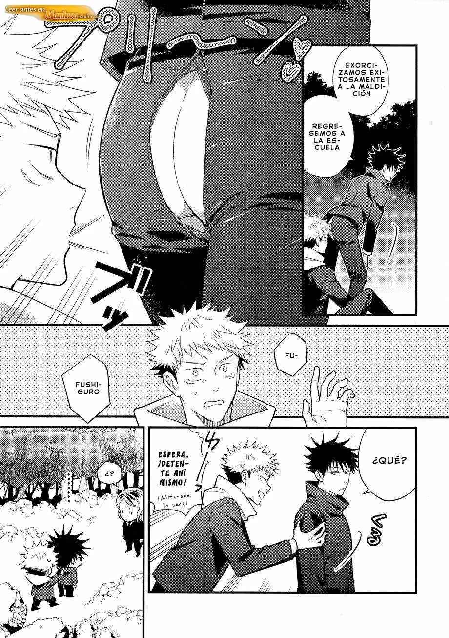 Jujutsu Kaisen Doujinshis +18 BL Jujutsu Kaisen dj – Estoy en medio de una misión pero el XXXX de mi compañero está a la vista - página 6