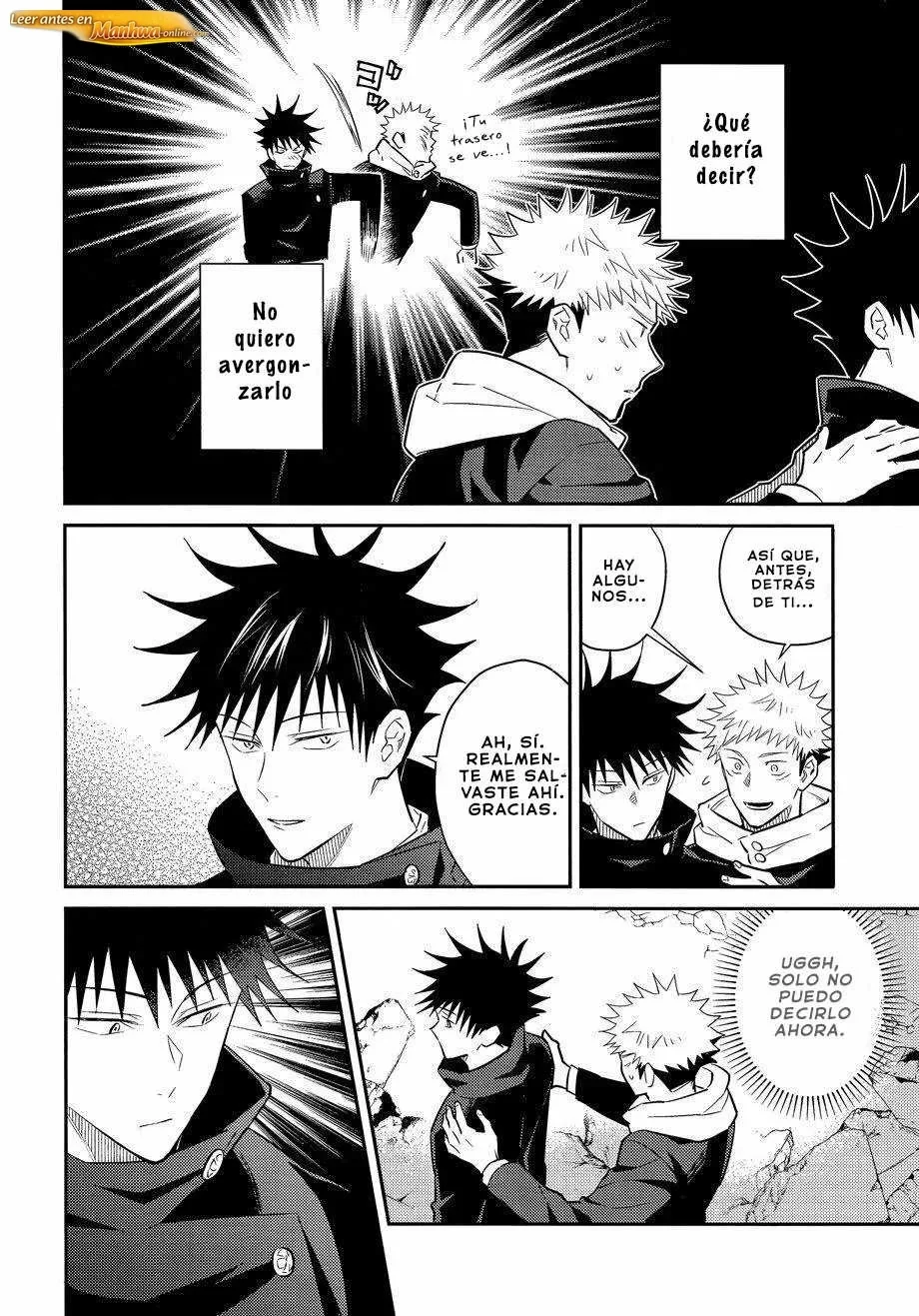 Jujutsu Kaisen Doujinshis +18 BL Jujutsu Kaisen dj – Estoy en medio de una misión pero el XXXX de mi compañero está a la vista - página 7