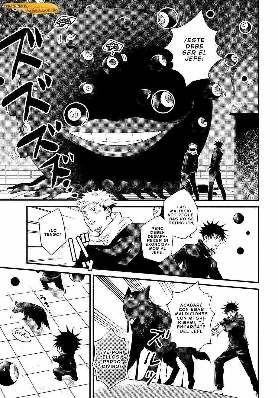 Jujutsu Kaisen Doujinshis +18 BL Jujutsu Kaisen dj – Estoy en medio de una misión pero el XXXX de mi compañero está a la vista - página 18