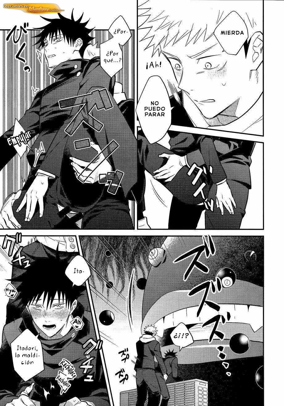 Jujutsu Kaisen Doujinshis +18 BL Jujutsu Kaisen dj – Estoy en medio de una misión pero el XXXX de mi compañero está a la vista - página 26