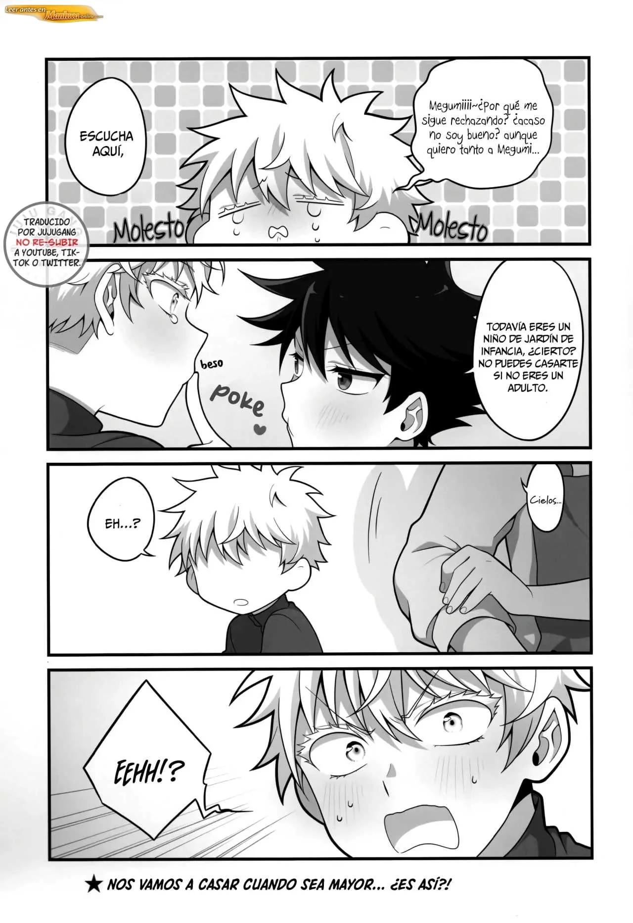 Jujutsu Kaisen Doujinshis +18 BL Jujutsu kaisen DJ Megumi-sensei, Por favor Cásate Conmigo - página 12