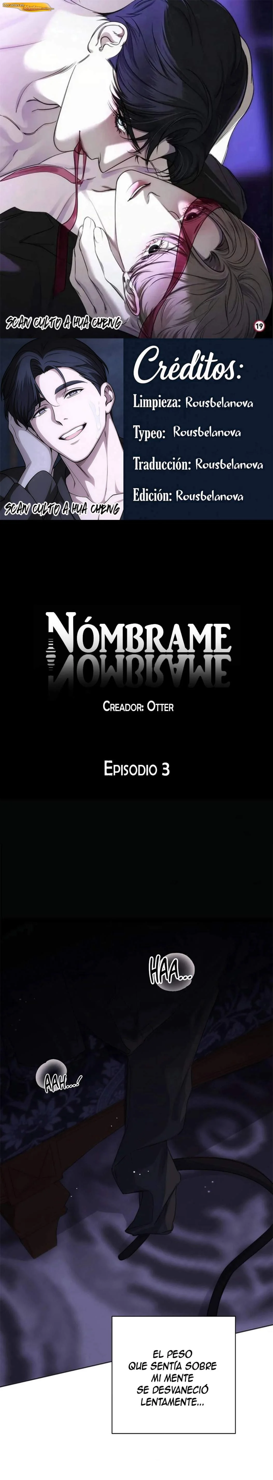 Nómbrame Capítulo 03 - página 1