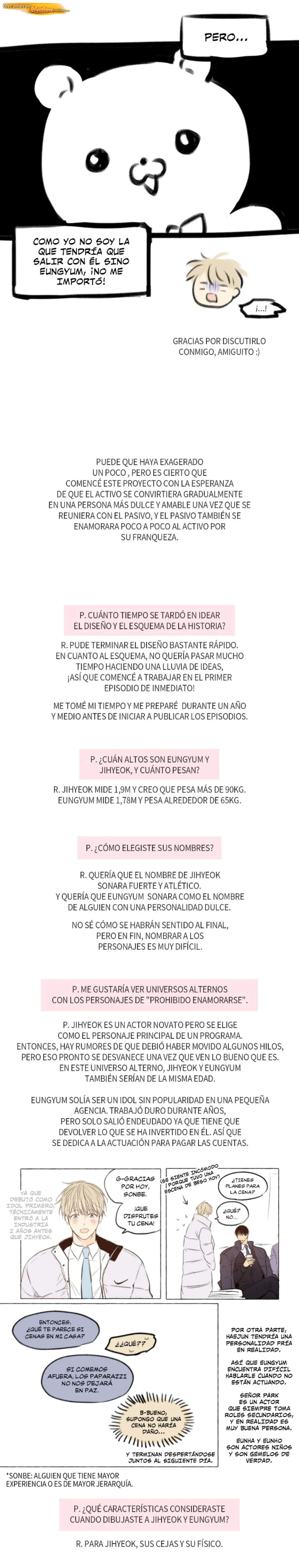 Prohibido Enamorarse Capítulo 64.5 Notas - página 3