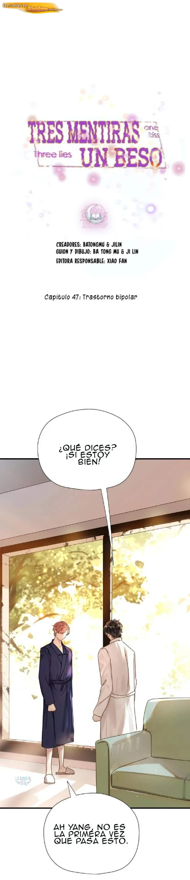 Tres mentiras, un beso Capítulo 47 - página 1